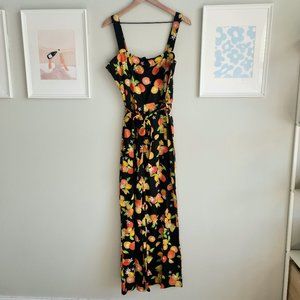 Fruit print wide leg jumpsuit - Wednesday’s Girl